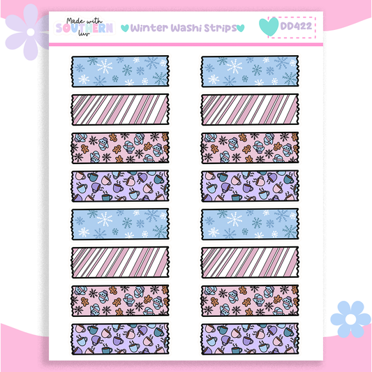 DD422 | WINTER WASHI STRIPS