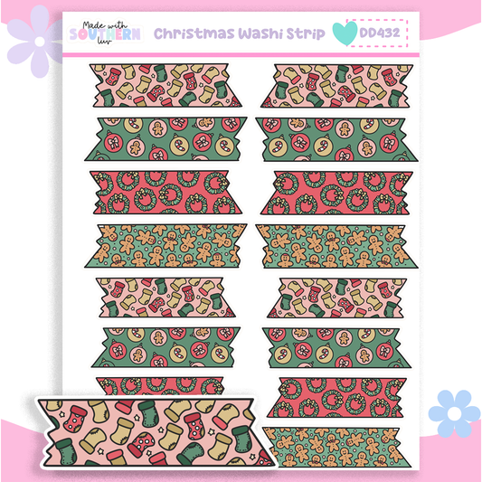 DD432 | CHRISTMAS WASHI STRIPS