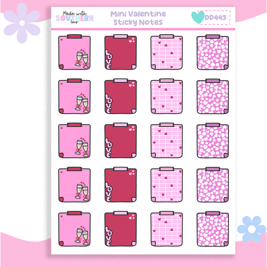 DD443 | MINI VALENTINE STICKY NOTES