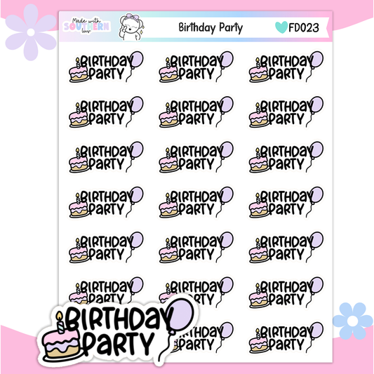 FD023 | BIRTHDAY PARTY