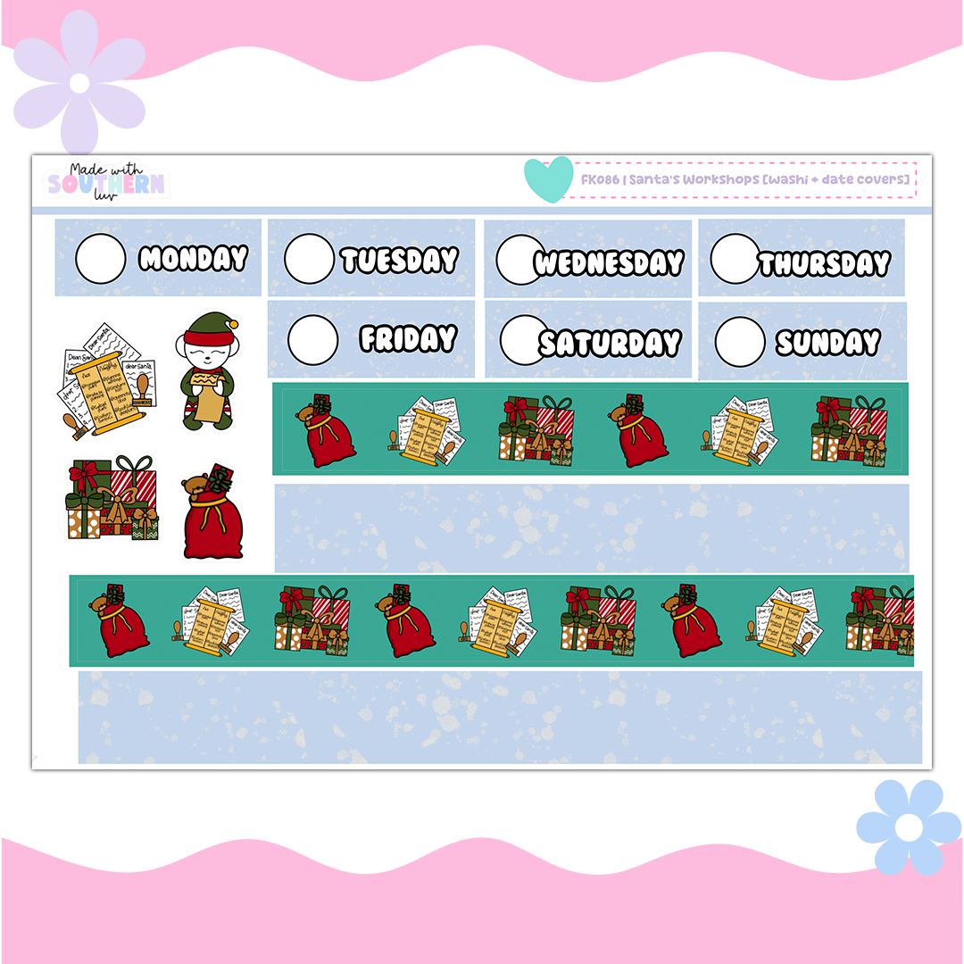 FK086 | SANTA'S WORKSHOP FULL KT [ 4 PAGES ]