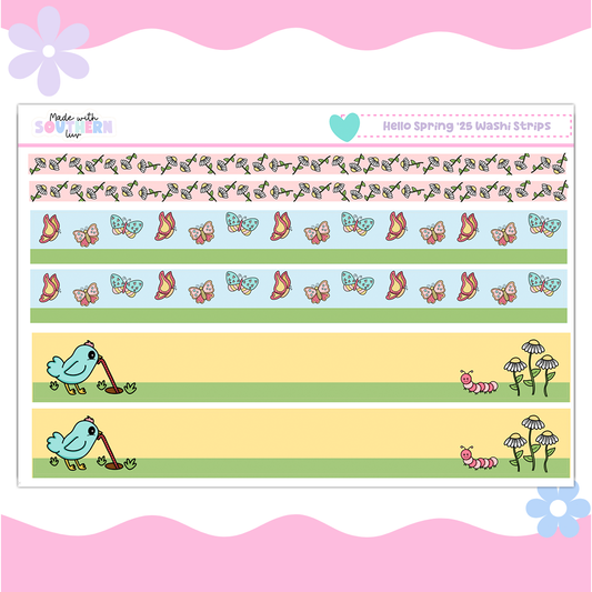 HELLO SPRING '25 WASHI STRIPS