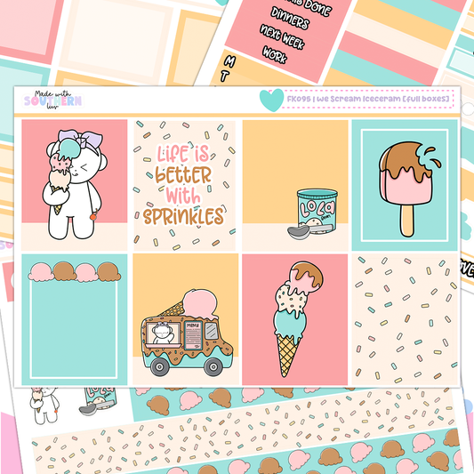 FK095 | WE SCREAM ICE CREAM | FULL KIT [4 PAGES]
