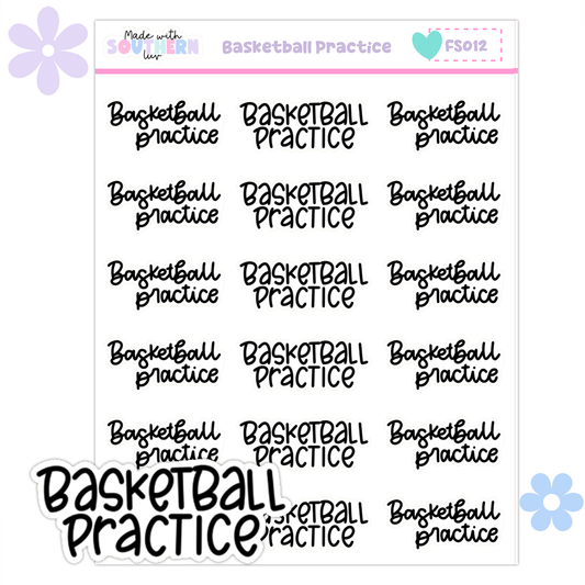 FS012 | BASKETBALL PRACTICE - FUNCTIONAL SCRIPT