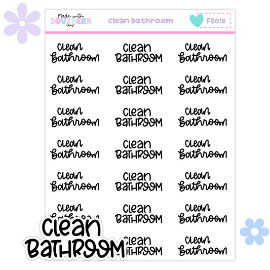 FS018 | CLEAN BATHROOM - FUNCTIONAL SCRIPT
