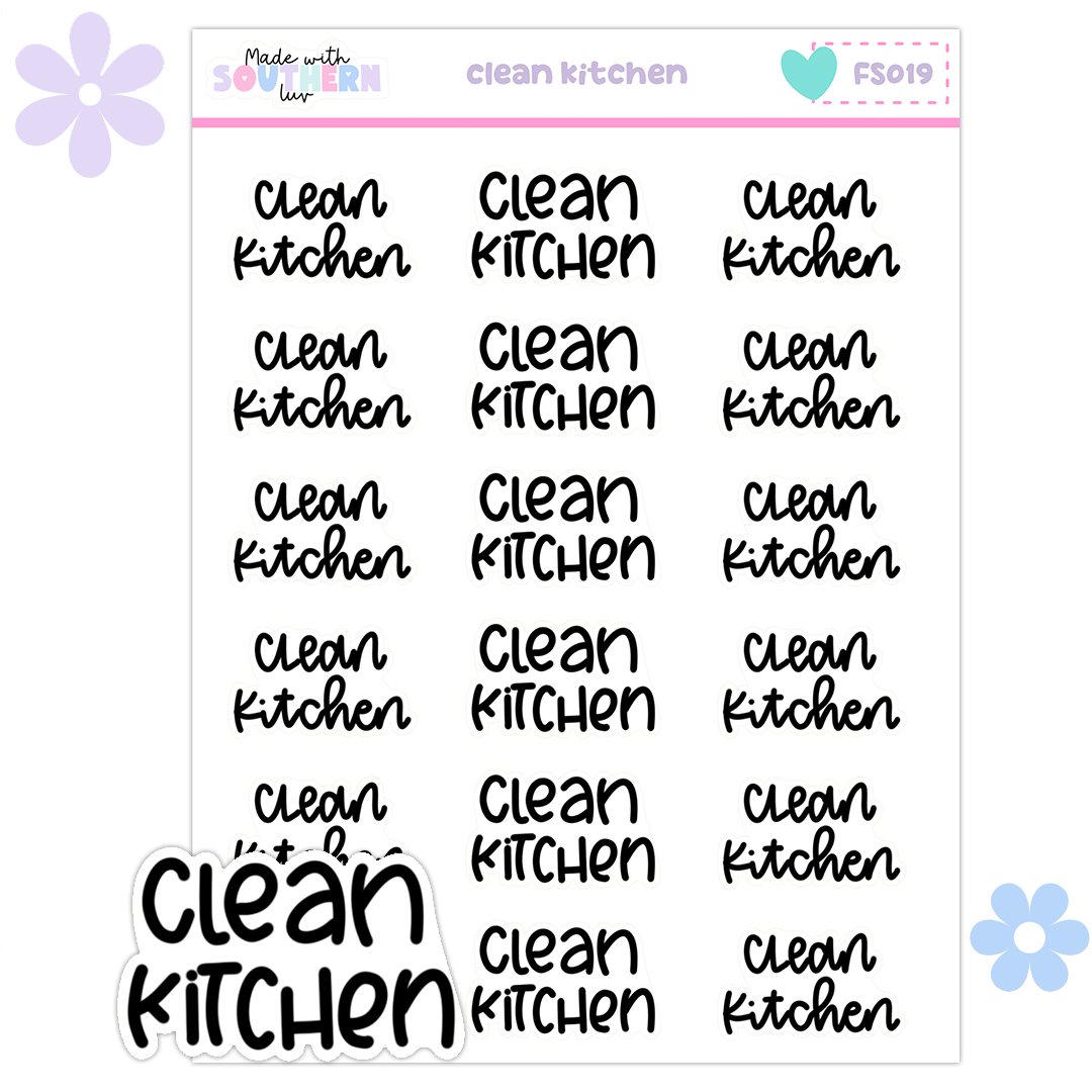 Kitchen Script FS019 | CLEAN KITCHEN - FUNCTIONAL SCRIPT – MadeWithSouthernLuv