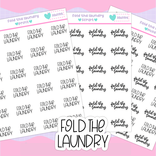 FOLD THE LAUNDRY