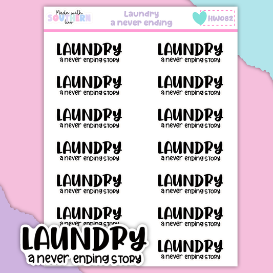 HW082 | LAUNDRY NEVER ENDING STORY