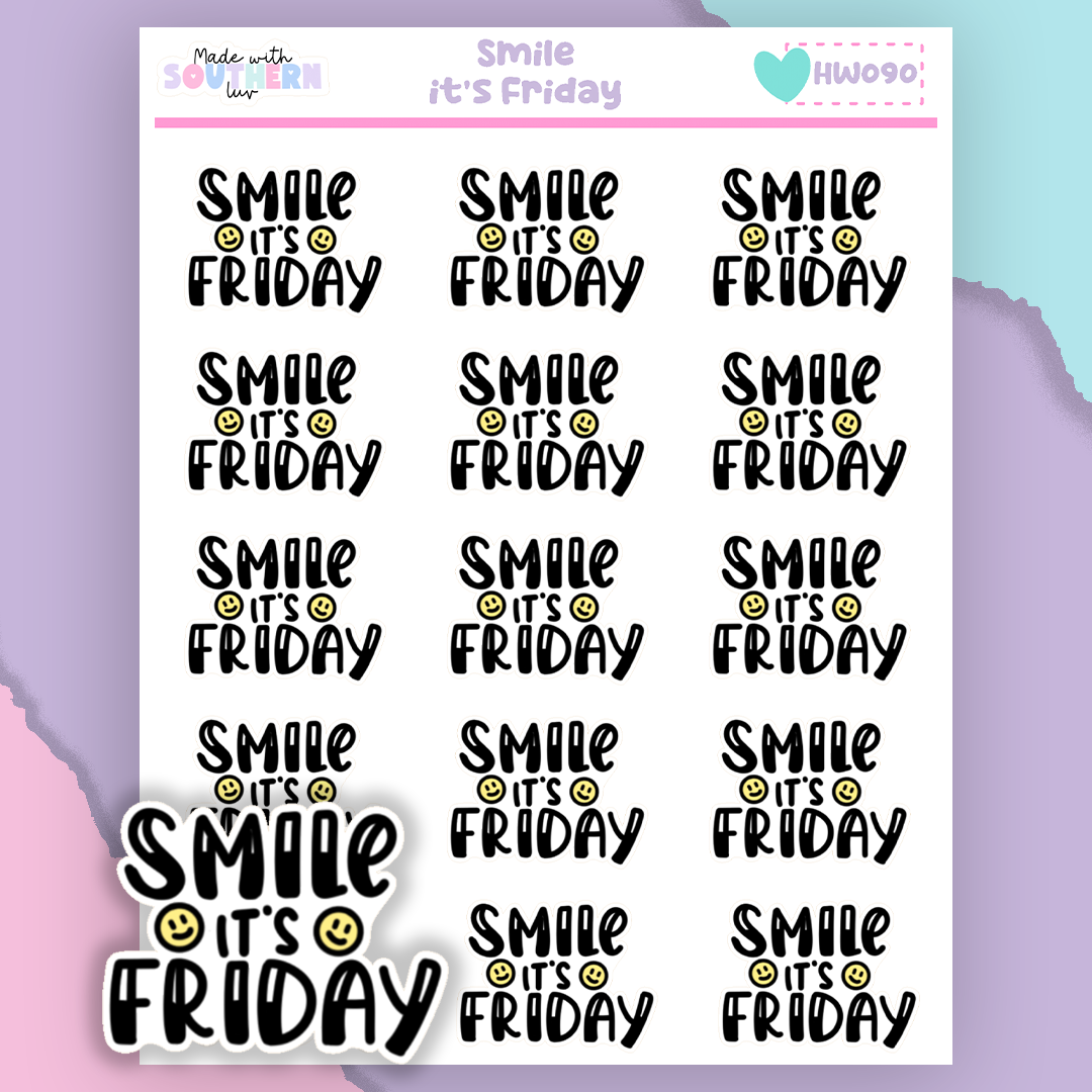 HW090 | SMILE IT'S FRIDAY