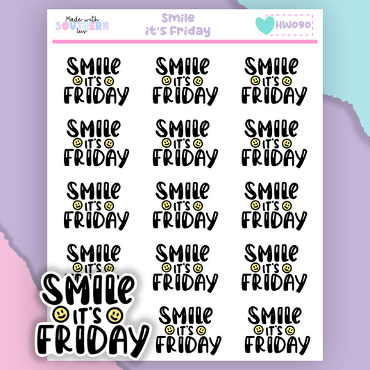 HW090 | SMILE IT'S FRIDAY