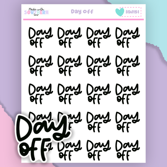 HW151 | DAY OFF