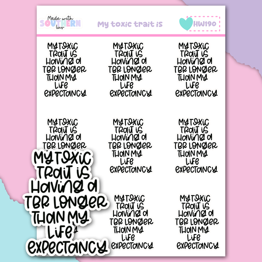 HW190 | MY TOXIC TRAIT