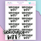 HW243 | SERIOUSLY WTF?