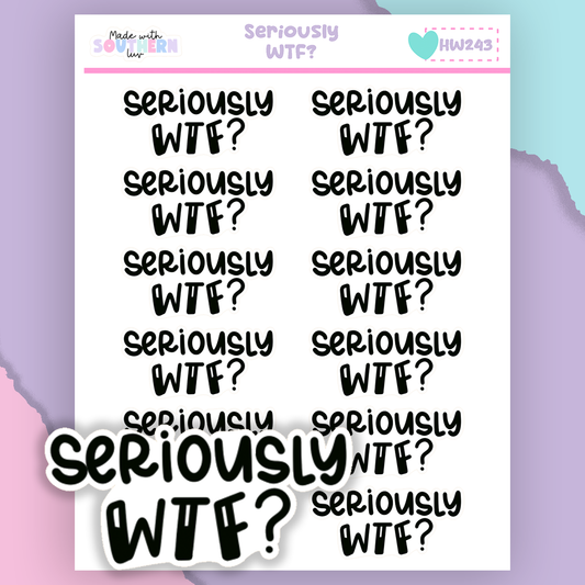 HW243 | SERIOUSLY WTF?