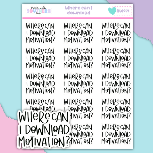 HW271 | WHERE CAN I DOWNLOAD MOTIVATION?