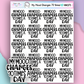 HW371 | MY MOOD CHANGES 70 TIMES