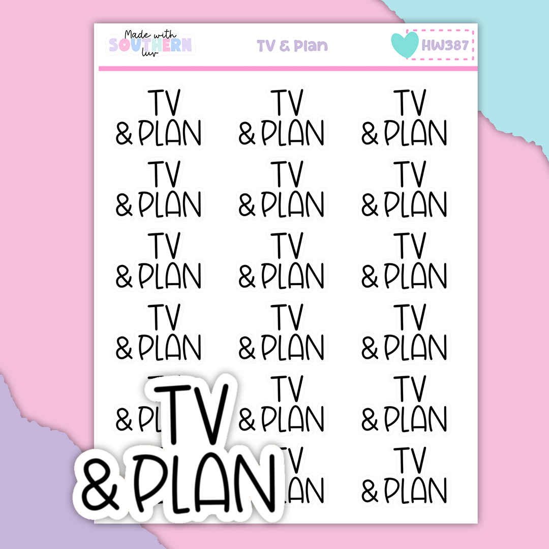 HW387 | TV & PLAN
