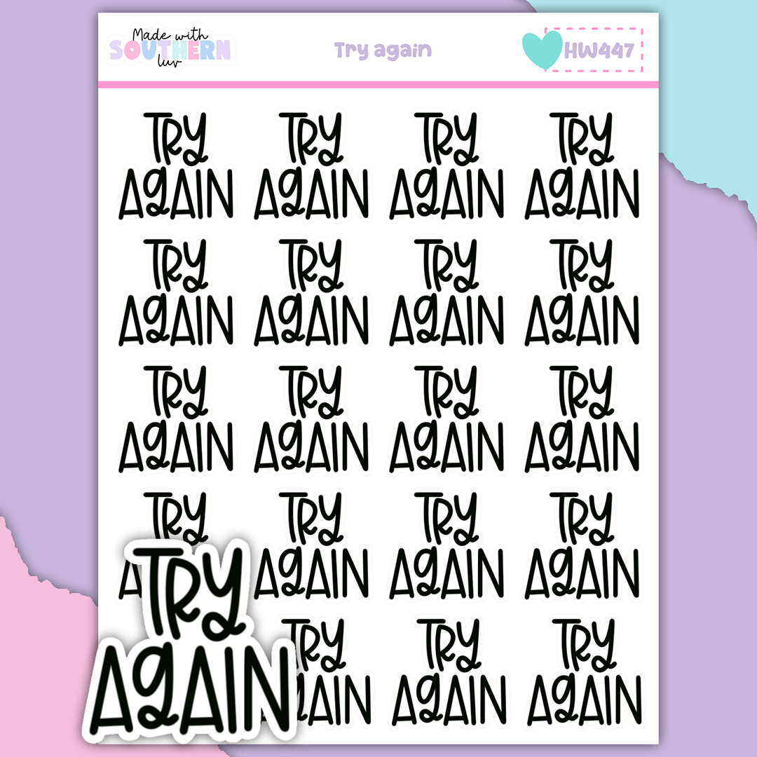 HW447 | TRY AGAIN