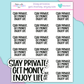 HW462 | STAY PRIVATE, GET MONEY, ENJOY LIFE