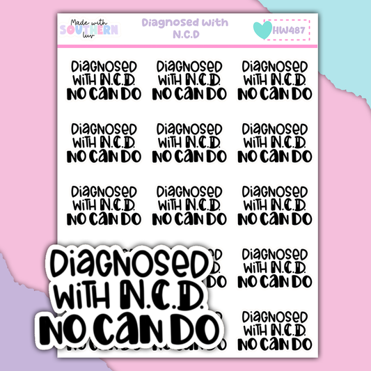 HW487 | DIAGNOSED WITH NCD