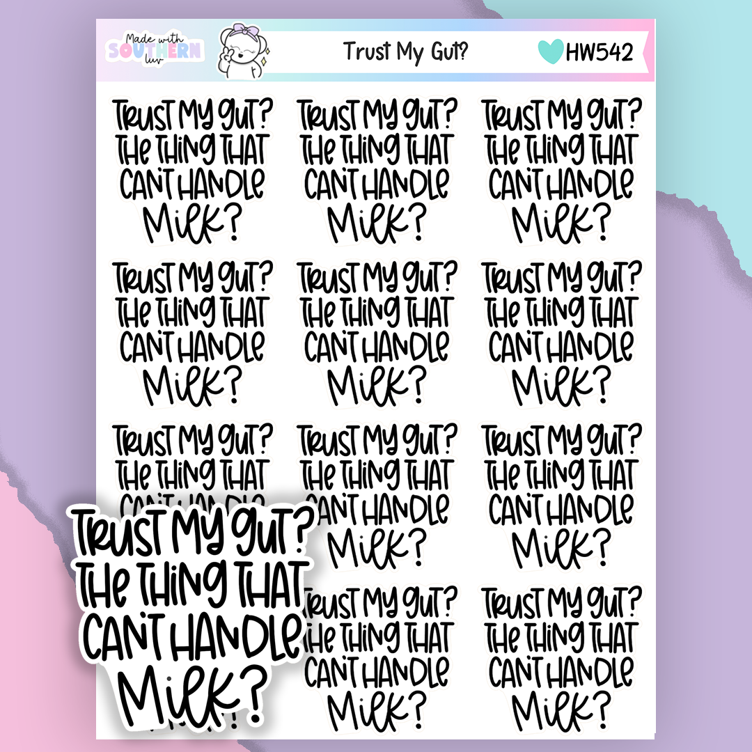 HW542 | TRUST MY GUT?