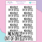 HW620 | MENTALLY OUT OF OFFICE