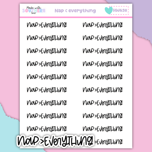 HW638 | NAP > EVERYTHING