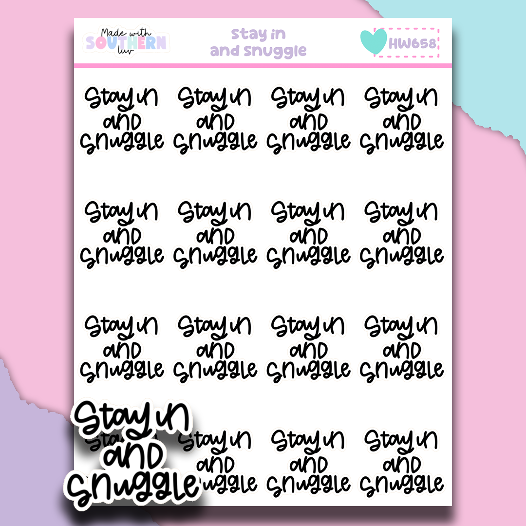 HW658 | STAY IN AND SNUGGLE
