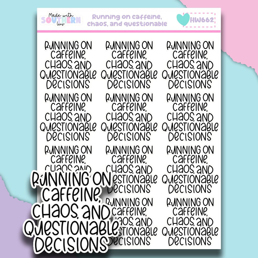 HW662 | RUNNING ON CAFFEINE, CHAOS AND QUESTIONABLE