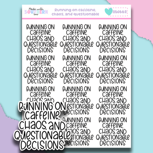 HW662 | RUNNING ON CAFFEINE, CHAOS AND QUESTIONABLE