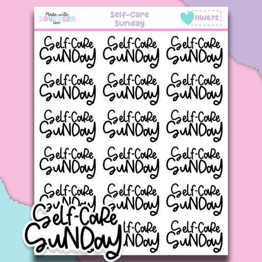 HW672 | SELF-CARE SUNDAY