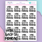 HW709 | UGH, BACK TO MONDAY