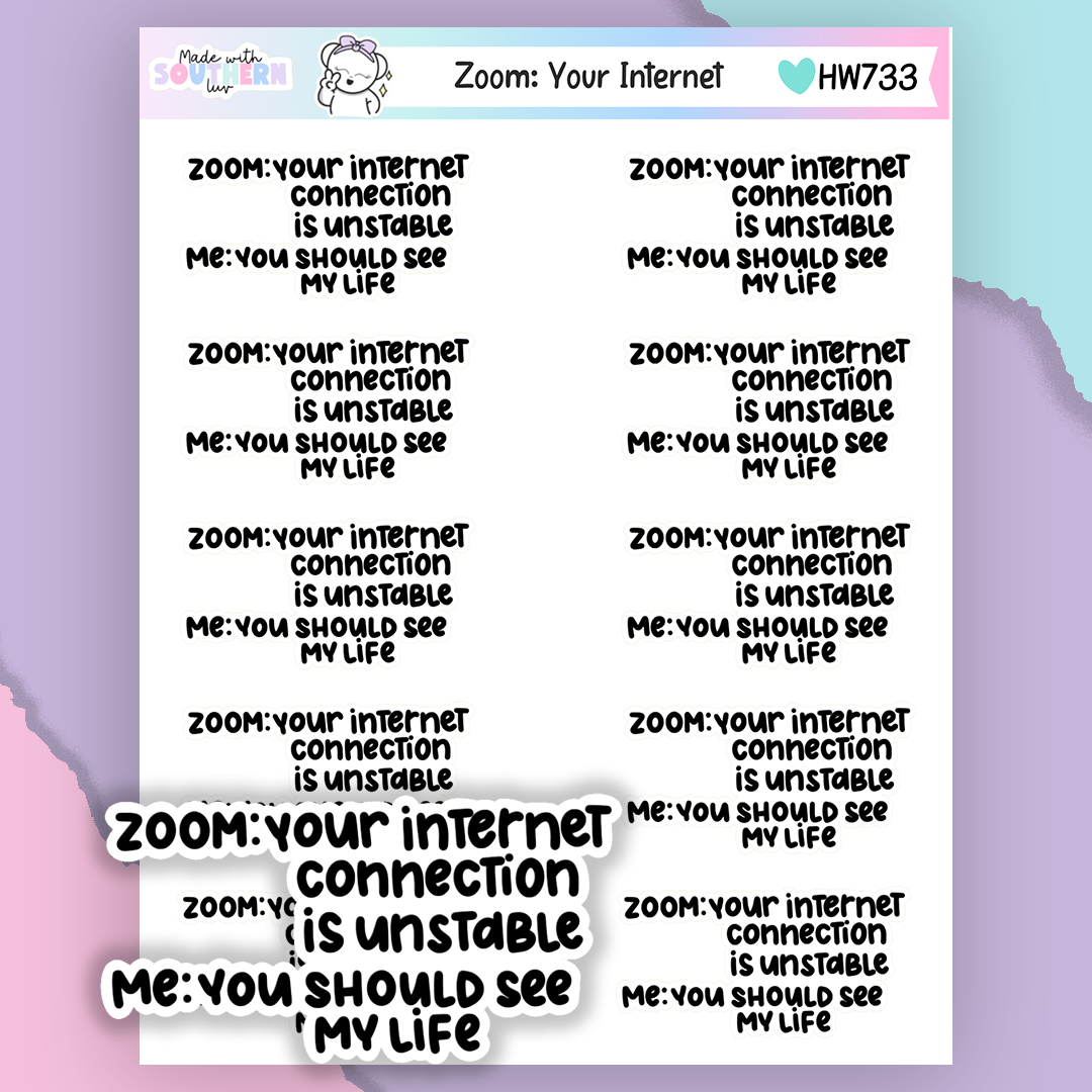HW733 | ZOOM: YOUR INTERNET