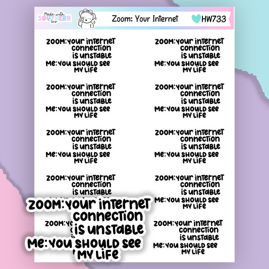 HW733 | ZOOM: YOUR INTERNET