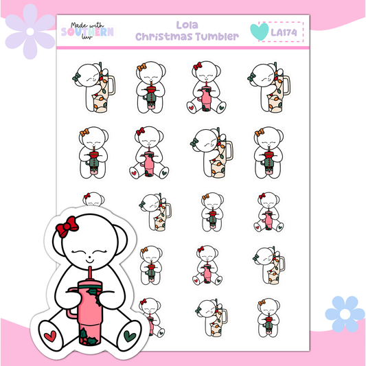 LA174 | LOLA | CHRISTMAS TUMBLER