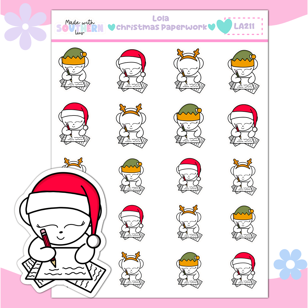 LA211 | LOLA | CHRISTMAS PAPERWORK