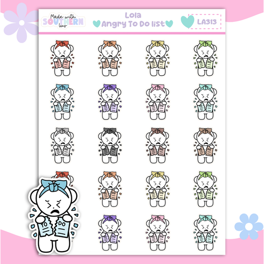 LA313 | LOLA | ANGRY TO DO LIST