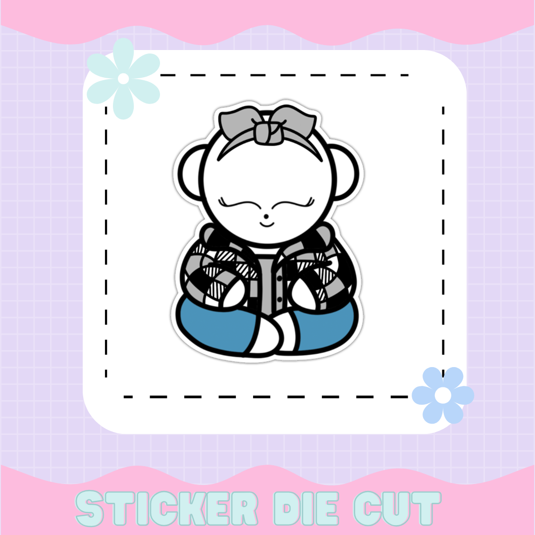 LOLA FLANNEL JACKET  | [STICKER DIE CUT]