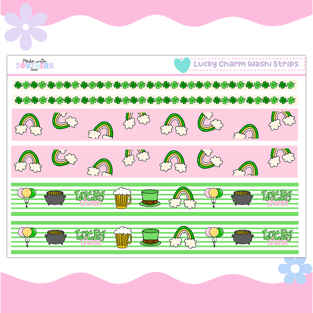 LUCKY CHARM WASHI STRIPS