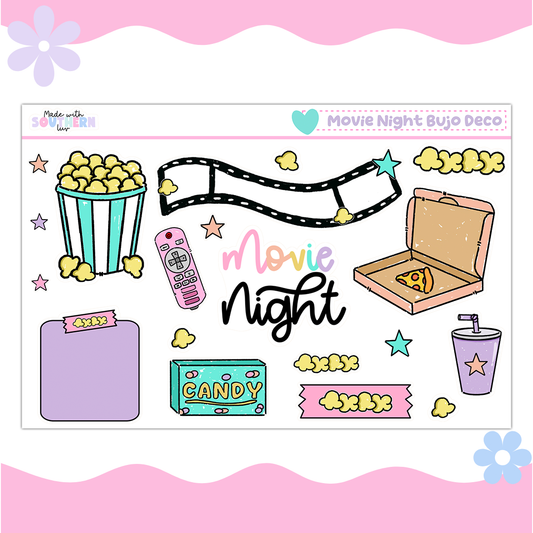 MOVIE NIGHT BUJO DECO