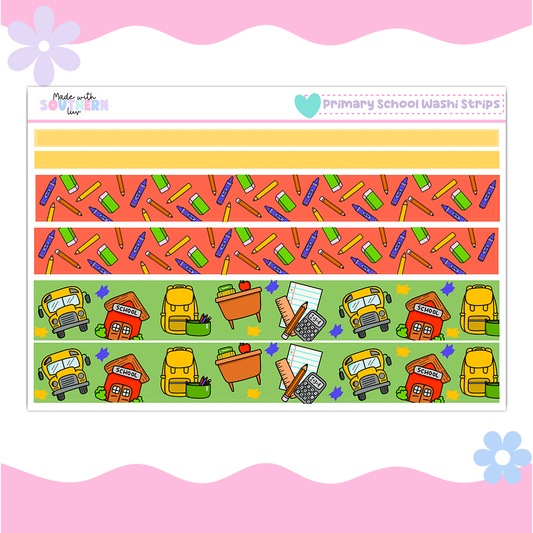 PRIMARY WASHI STRIPS