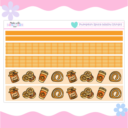 PUMPKIN SPICE WASHI STRIPS