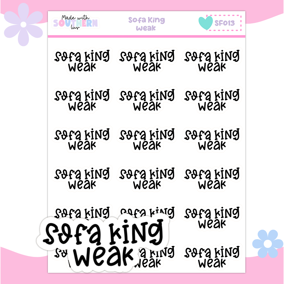 SF013 | SOFA KING | WEAK