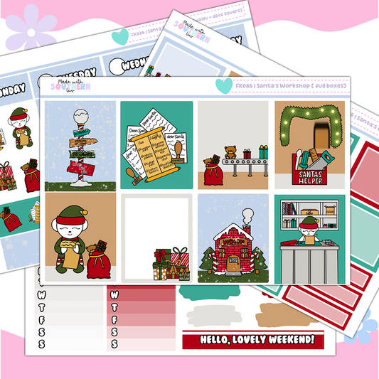 FK086 | SANTA'S WORKSHOP FULL KT [ 4 PAGES ]