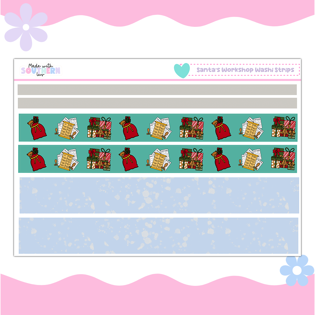 SANTA'S WORKSHOP  WASHI STRIPS