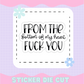 FROM THE BOTTOM OF MY HEART [STICKER DIE CUT]