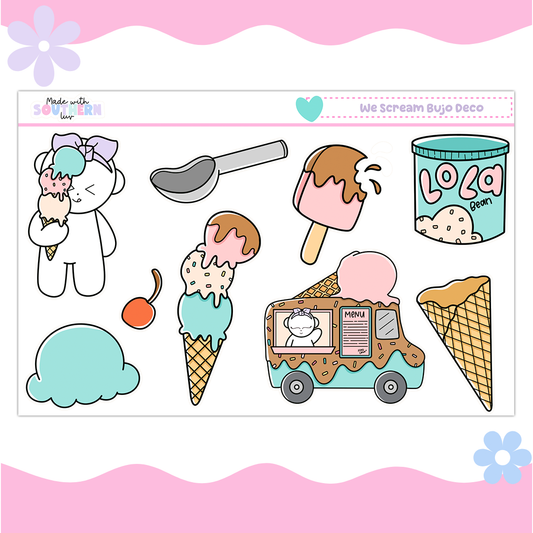 WE SCREAM BUJO DECO