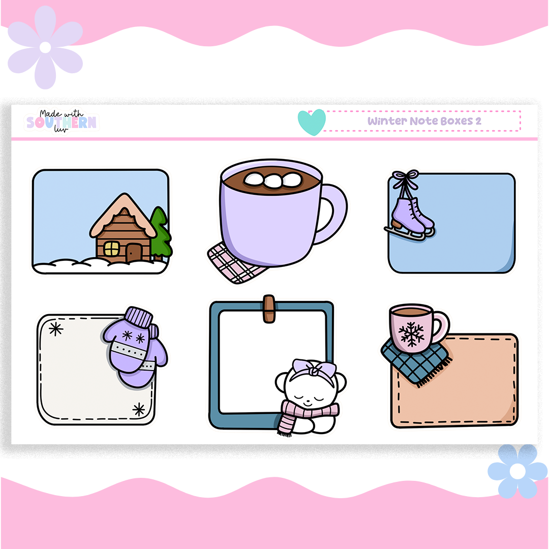 WINTER NOTE BOXES 2