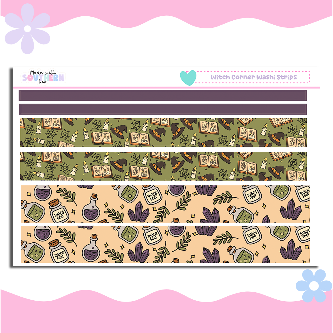 WITCH CORNER WASHI STRIPS