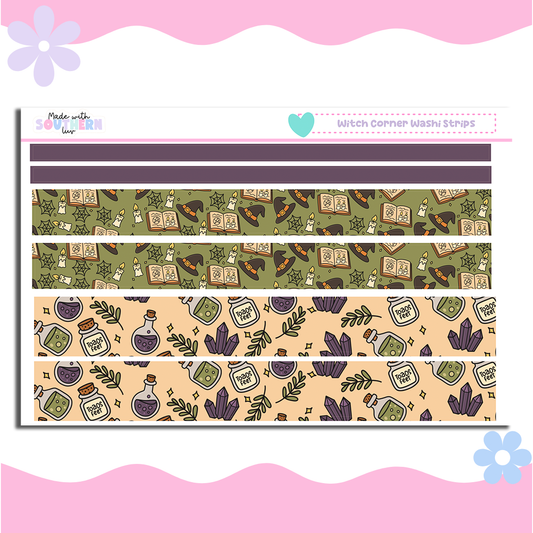 WITCH CORNER WASHI STRIPS